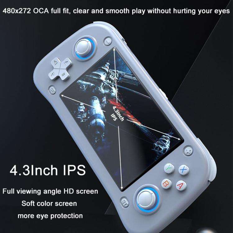 XF43 Retro Handheld Game Console Open Source 4.3 Inch Large Screen Gaming Video Players Console, ...