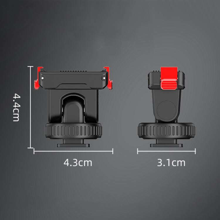 For Osmo Action 3 / 4 / 5 Pro Flymile AC5003 Magnetic Head Quick Release Base, For Osmo Action 3 ...