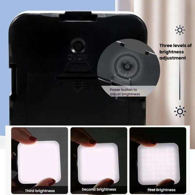 Smartphone Cage Stabilizer with Microphone & LED Fill Light - Anti-Shake Handheld Gimbal for Vlog...