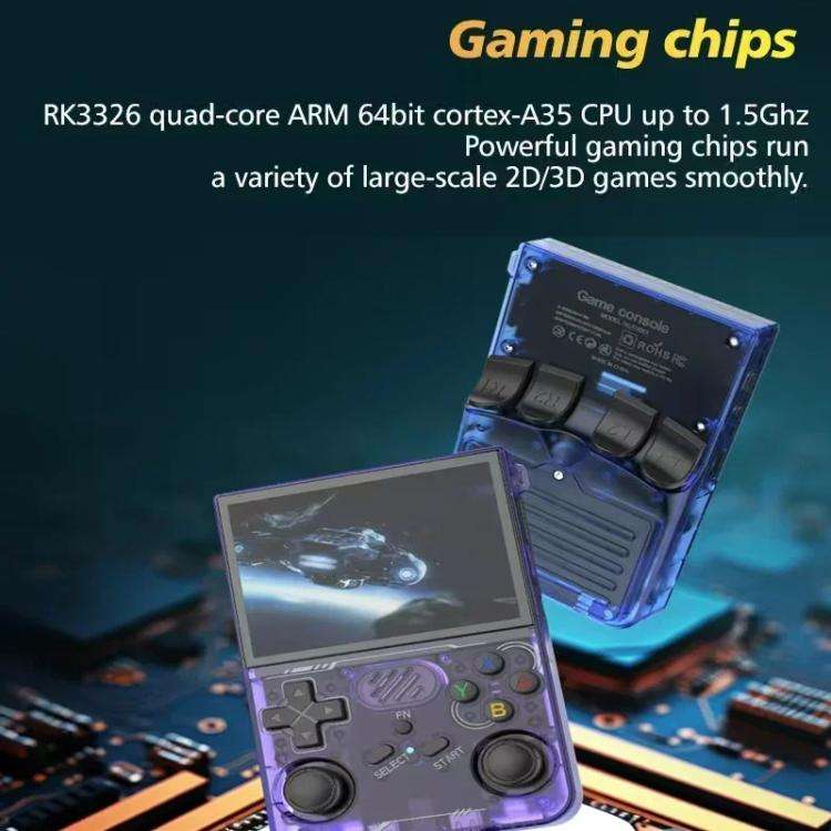 R36XX Dual-Band WiFi Handheld Game Console 3.5-Inch IPS HD Mipi Screen Open-Source Linux OS, 64G,...