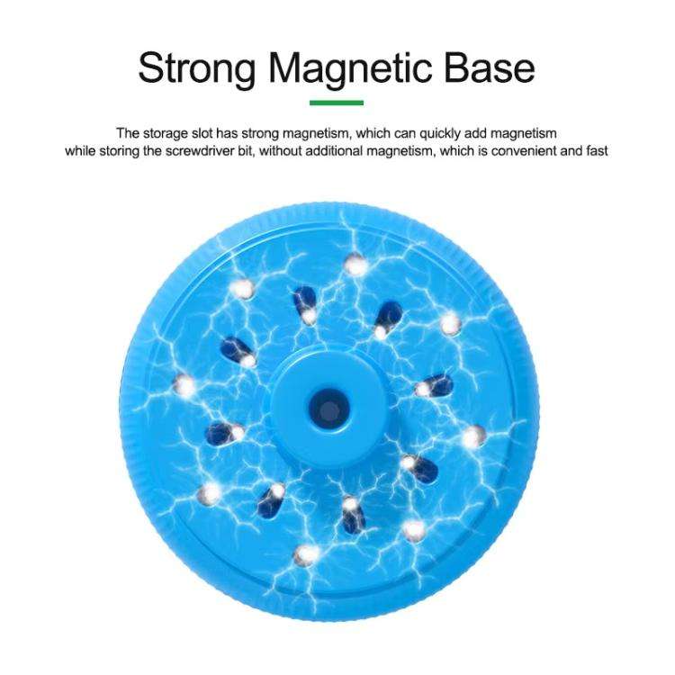 Magnetic Screwdriver Rotating Box 360-degree Rotation 17-slot Screwdriver Storage Box, RL-078