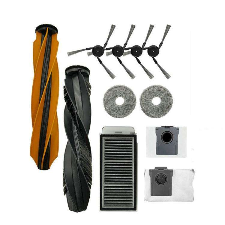 For Dreame X40 Enhanced Edition Robot Vacuum Replacement Parts, 1pair Roller Brush, Mop Pad, Filt...