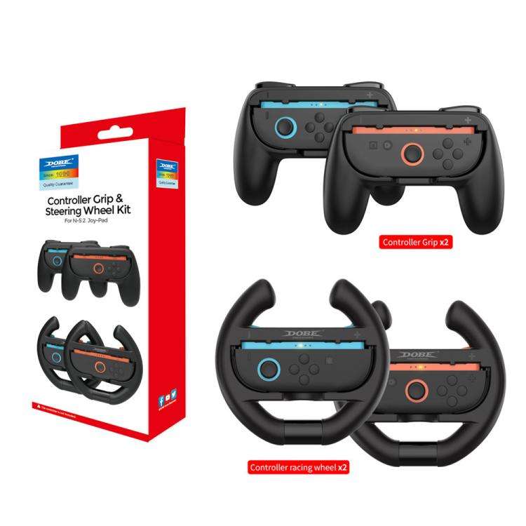 For Nintendo Switch 2 DOBE TNS-5109 4 In 1 Left Right Handle Steering Wheel Simple Grip, TNS-5109
