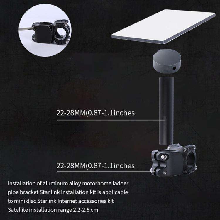 For 2024 Starlink Mini S2029 Aluminium Alloy Roof Rack Set, S2029