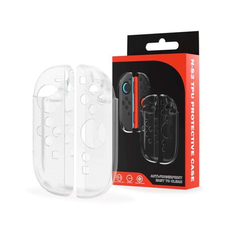 For Nintendo Switch 2 Joy-Con Controllers TPU Protective Case Transparent Soft Shell Cover