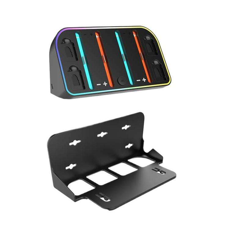 For Nintendo Switch 2 JoyCon Wall-Mounted Charging Dock with RGB Lighting, HBS-2807
