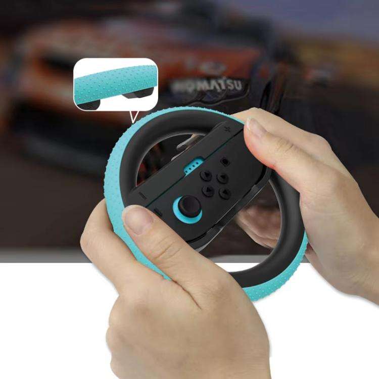 For Nintendo Switch 2 Joy-Con 1pair Steering Wheel Grip With Anti-slip Particles, Steering Wheel