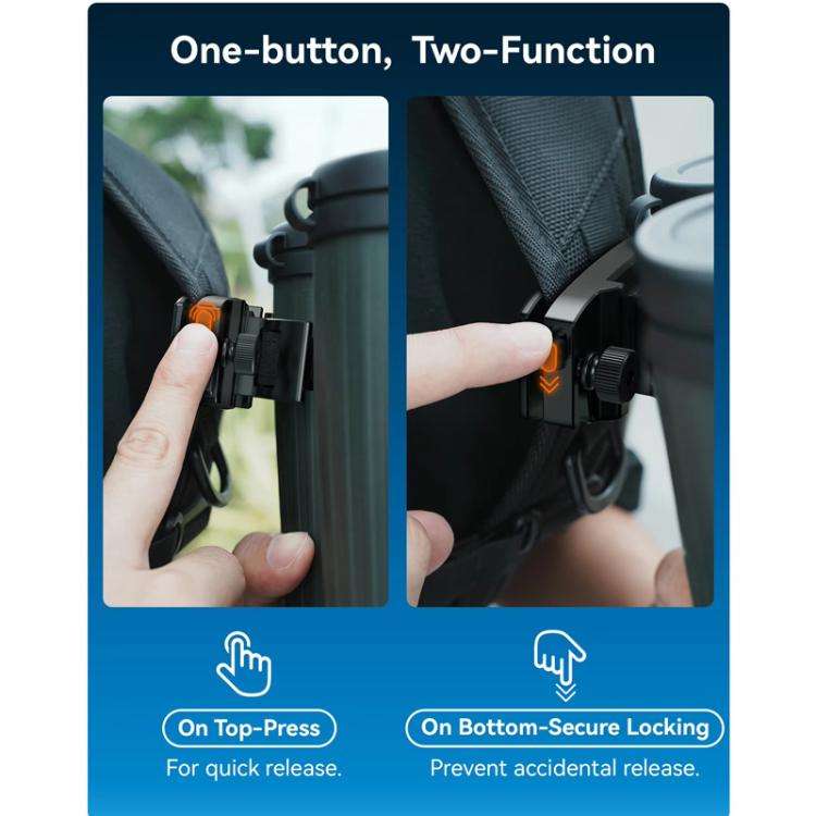 APEXEL BinoClamp Pro Quick-Release Binocular Mount Kit 360-degree Swivel Aluminum Binocular Holde...