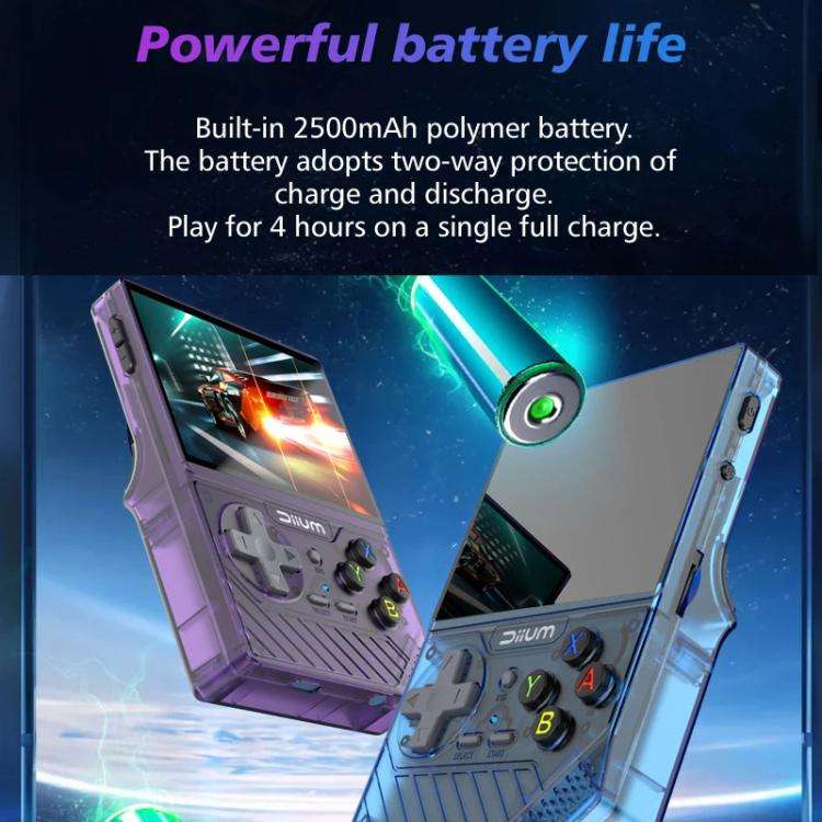 D008 3.5-Inch HD Retro Handheld Game Console With ARM Cortex-A7 800MHz, 1GB RAM & HDMI Output, 64...