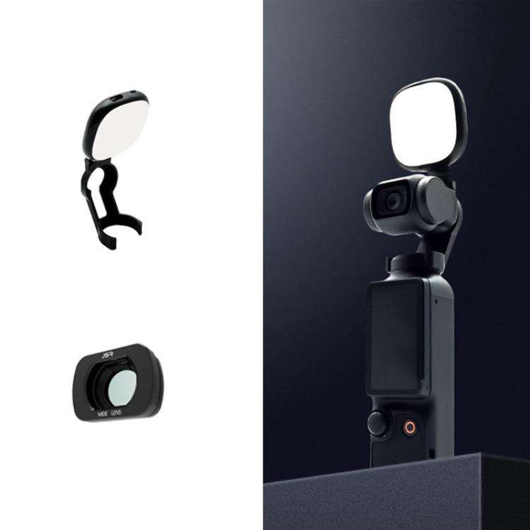 For DJI Osmo Pocket 3 JSR Fixed Frame Head Fill Light, Single Fill Light, With Widening Lens, Wit...
