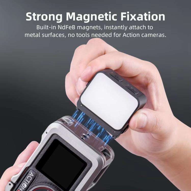 For DJI Action 5 Pro/ Action 4 Flymile 20 LEDs Magnetic Fill Light Rechargeable Video Light 3000K...
