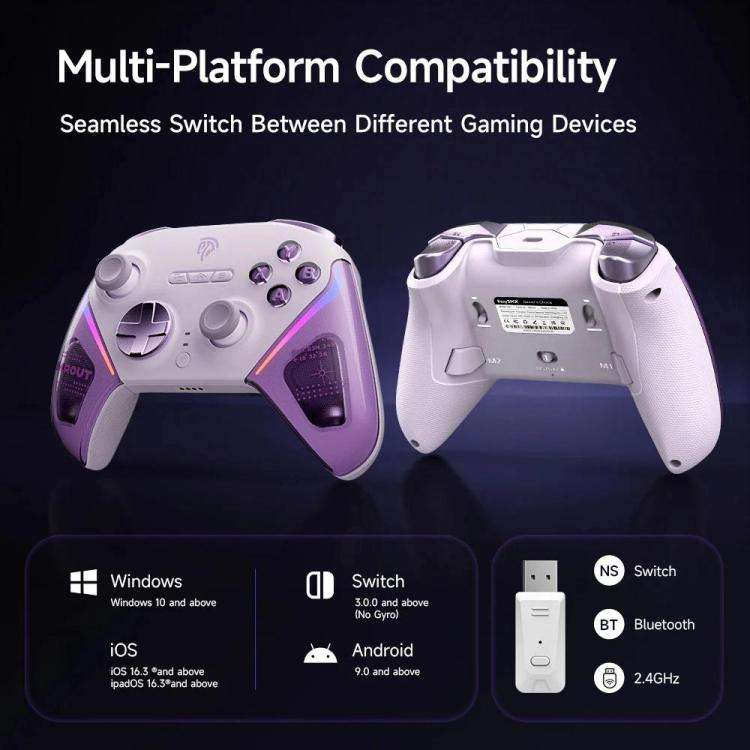 EasySMX D10 Wireless Gaming Controller with Dual-Mode Triggers & TMR Hall Effect Joysticks Chargi...