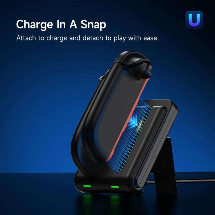 For Nintendo Switch 2 Joy-Con EasySMX Charging Dock with Adjustable Kickstand Dual Controller Cha...
