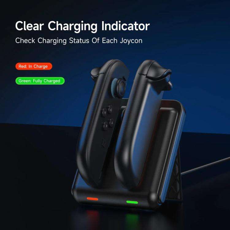 For Nintendo Switch 2 Joy-Con EasySMX Charging Dock with Adjustable Kickstand Dual Controller Cha...