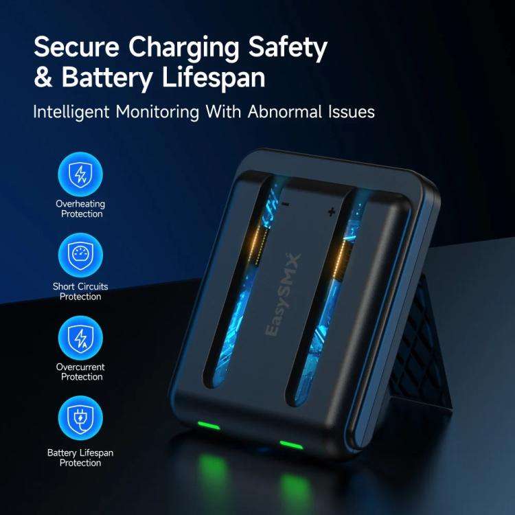 For Nintendo Switch 2 Joy-Con EasySMX Charging Dock with Adjustable Kickstand Dual Controller Cha...