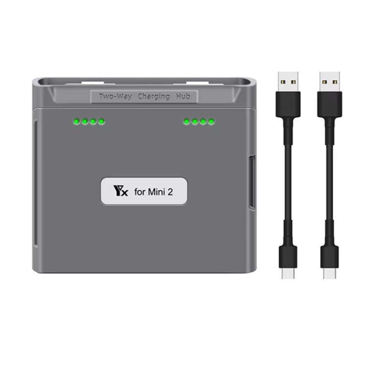 For DJI Mini 2 SE/Mini 2/Mini 4K YX Charger 2-way Battery Charging Hub, For DJI Mini 2 SE/Mini 2 ...