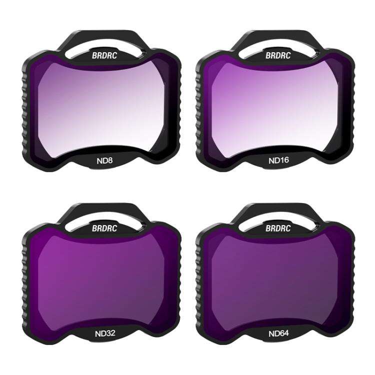For DJI Avata 2 BRDRC Aluminum Frame Filter Accessories, CPL, ND16, ND32, UV+CPL+ND16, ND8+ND16+N...