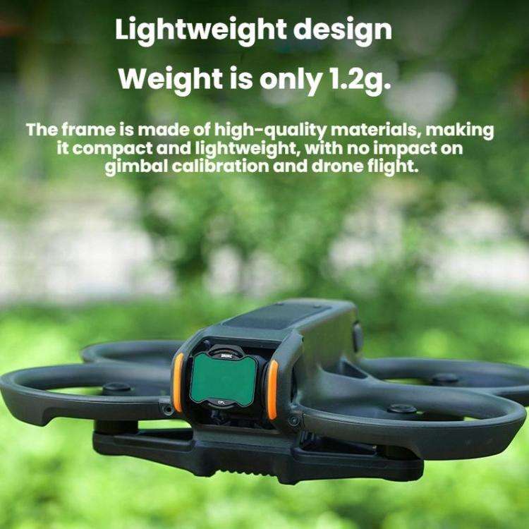 For DJI Avata 2 BRDRC Aluminum Frame Filter Accessories, CPL, ND16, ND32, UV+CPL+ND16, ND8+ND16+N...