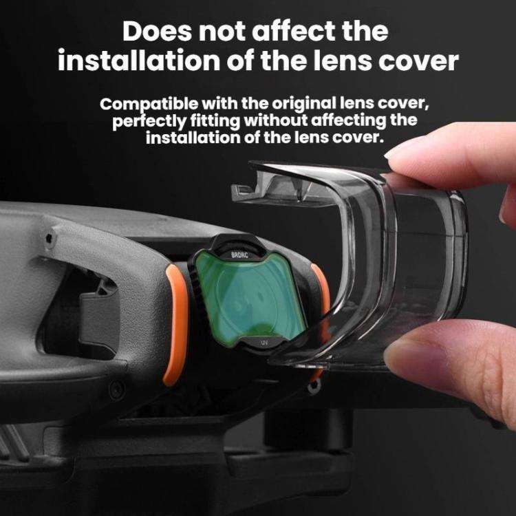 For DJI Avata 2 BRDRC Aluminum Frame Filter Accessories, CPL, ND16, ND32, UV+CPL+ND16, ND8+ND16+N...