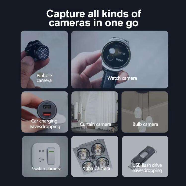 Hotel Camera Anti-Peeping Infrared Detector GPS Positioning Signal Detection Locator, WT18