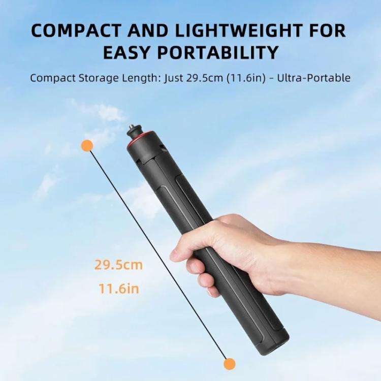 Extendable Selfie Stick Tripod For Action Cameras One-Button Quick Setup Monopod With Wide-Angle ...