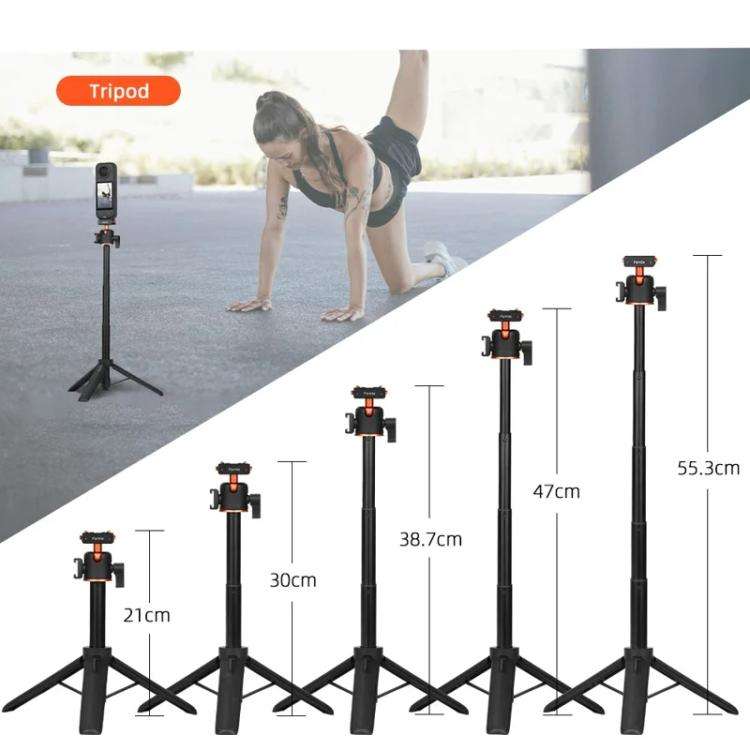 Flymile 20-54cm Magnetic Quick-Release Tripod for Insta360 Ace Pro 2/X5/X4/X3/X2/Ace Pro/Ace
