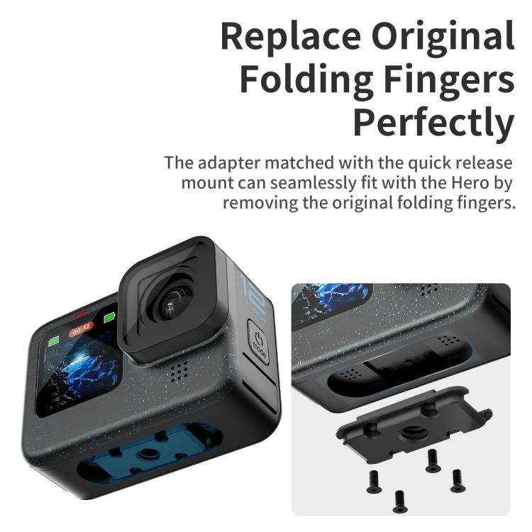 aMagisn Magnetic Quick Release Adapter for GoPro HERO13/12/11/10/9/8/11 Mini/MAX, Separate Base Unit