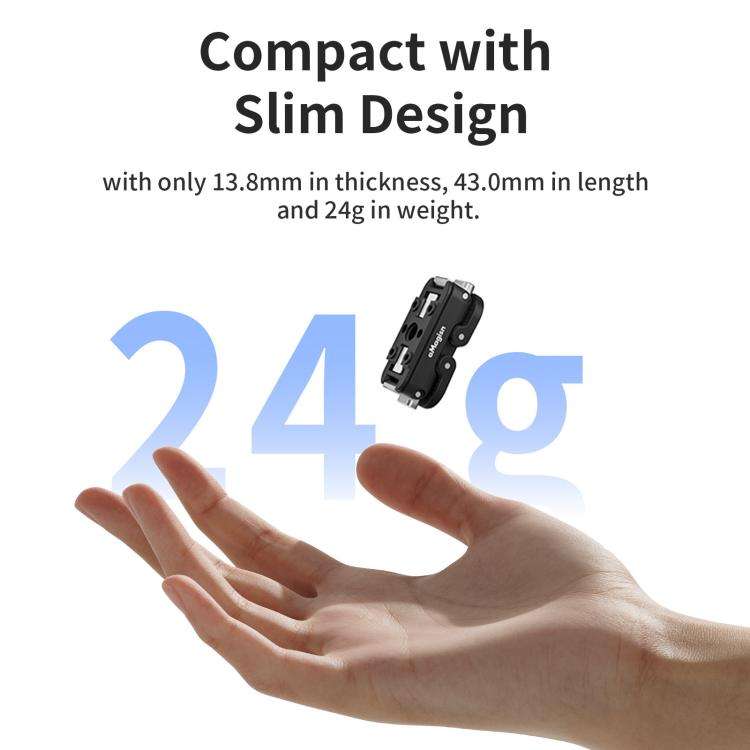 aMagisn Magnetic Quick Release Adapter for GoPro HERO13/12/11/10/9/8/11 Mini/MAX, Separate Base Unit