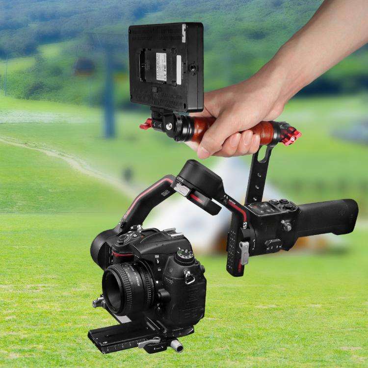 Gimbal Wooden Handle Chute Snail Gimbal Side Handle Grip,For DJI RS 4 Mini / 4 PRO / 3 / 3 Mini /...