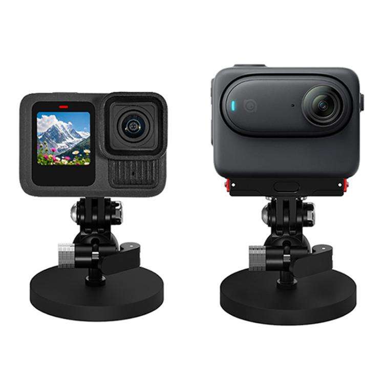 Magnetic Mount Snail Gimbal Adjustment Bracket, 1/4 Ball Head D66mm, 3 Card D66mm, One Click Clam...