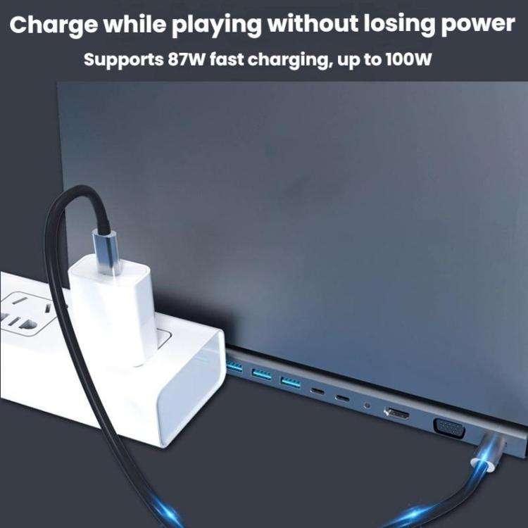 14 In 1  Type-C Docking Station USB HUB Multi Port Hub Laptop Converter, BT14E