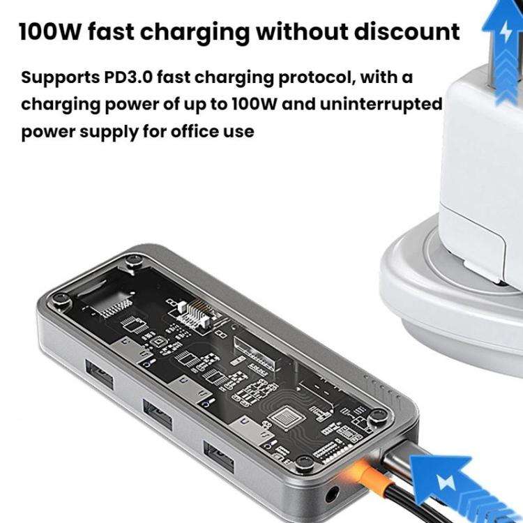 Type-C Docking Station USB HUB Multi Port Hub Computer Converter, SW6H, SW10V-PRO