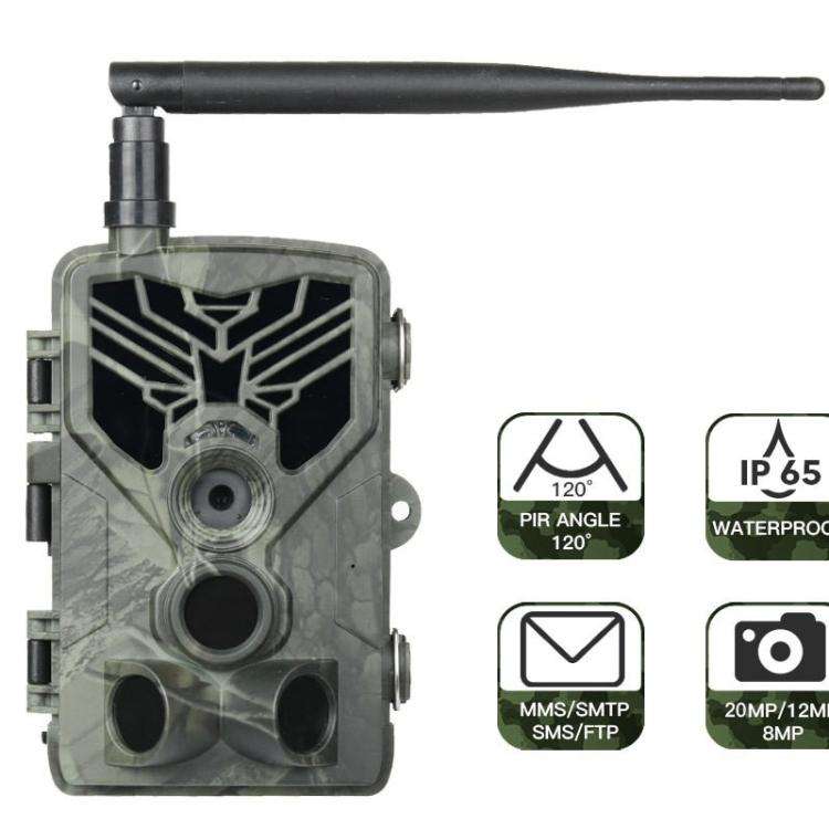 Outdoor 2G MMS Infrared Night Vision Tracking Camera 3PIR Thermal Sensing Surveillance Camera, HC...