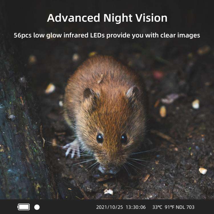 4K 120MP Infrared Hunting Camera Support APP Remote Mobile Viewing Photos / Videos, WiFi940Pro-Li