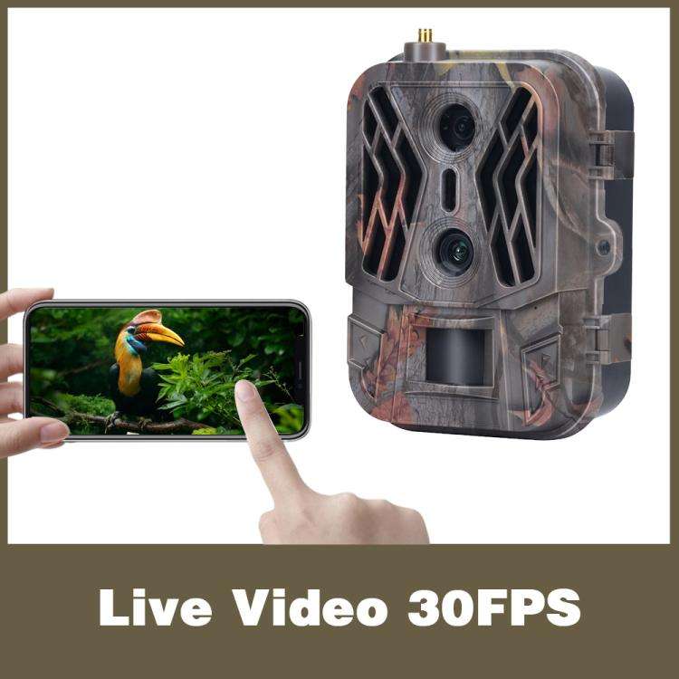 Dual Lens 4K 4G Outdoor Tracking Camera With Remote Mobile Control For Real-Time Photo Viewing, H...