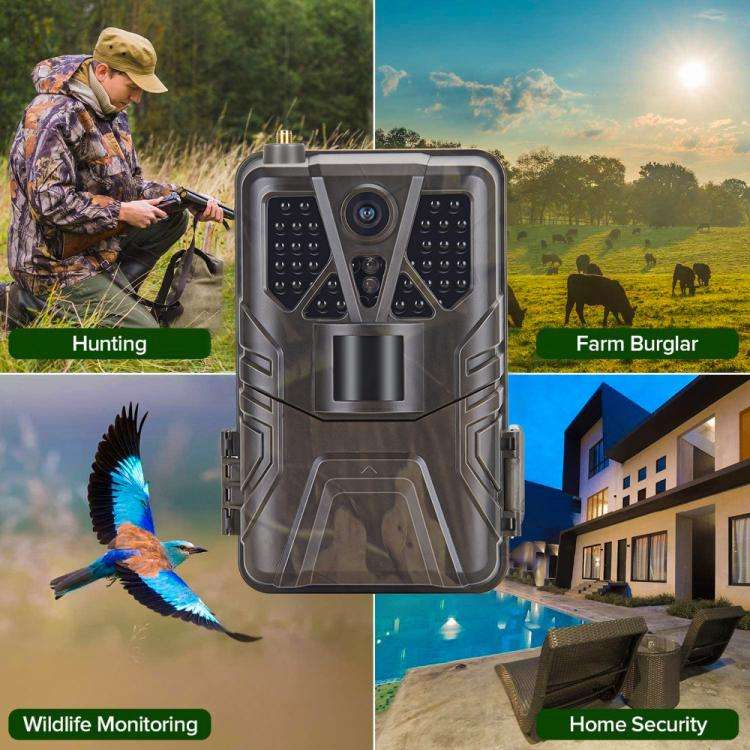 4K 4G Hunting Camera With APP Supports FTP / Email / LIVE VIDEO, HC-910Pro
