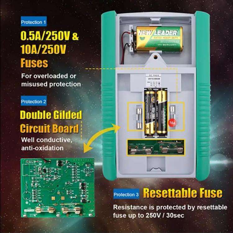 Analog Multimeter 26 Range Misoperation-Proof Burn-Proof Electrical Meter, ProsKit MT-2017N