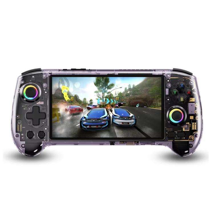 ANBERNIC RG557 Handheld Game Console 5.48-Inch AMOLED Screen Android 14 Video Game Player, 12+128...