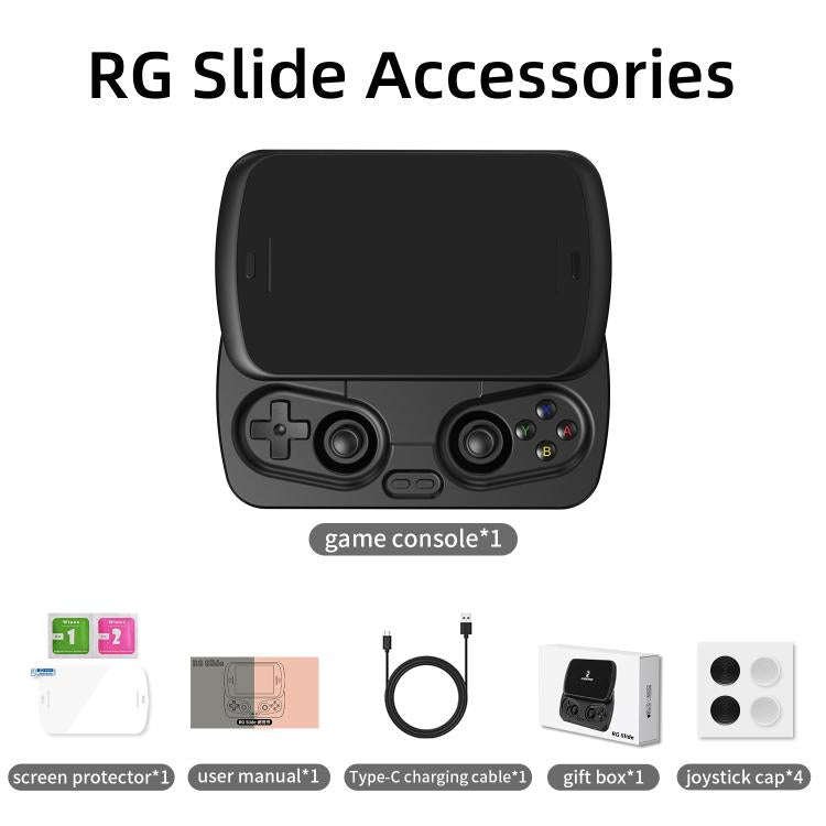 ANBERNIC RG Slide Video Game Console 4.7-Inch LTPS In-Cell Screen Android 13 OS For Retro/Cloud G...