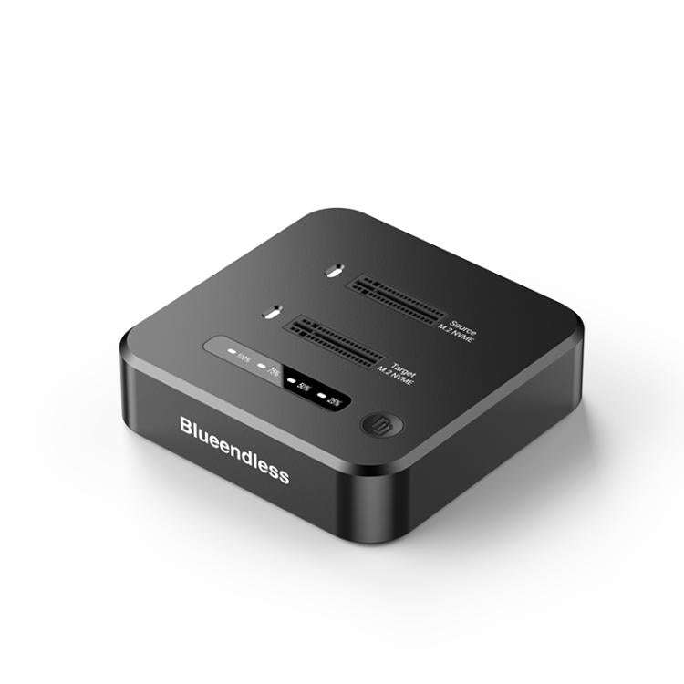 Blueendless SD08A M.2 NVMe SSD Docking Station Dual-Bay USB 3.2 Gen2 10Gbps External Drive Enclos...