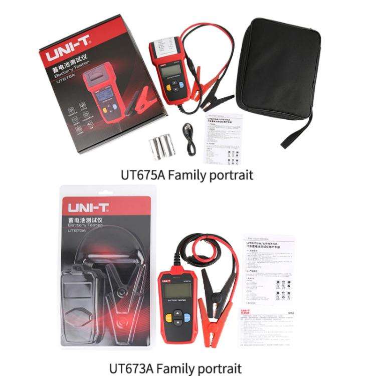 Car Battery Tester For AGM/GEL/EFB & Standard Batteries 3-250Ah Capacity Analyzer, UNI-T UT673A, ...