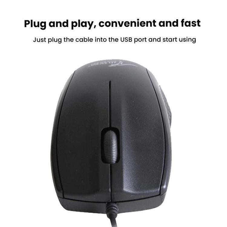 Little Kangaroo DS-911 1200DPI Ambidextrous Wired Laptop Mouse Desktop Mouse For Office & Home Us...