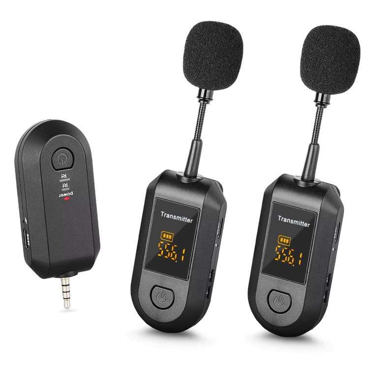 Wireless 2.4G Microphone Amplifier Portable Microphone, 1 In 1 Lapel Clip, 1 In 1 Headwear, 1 In ...