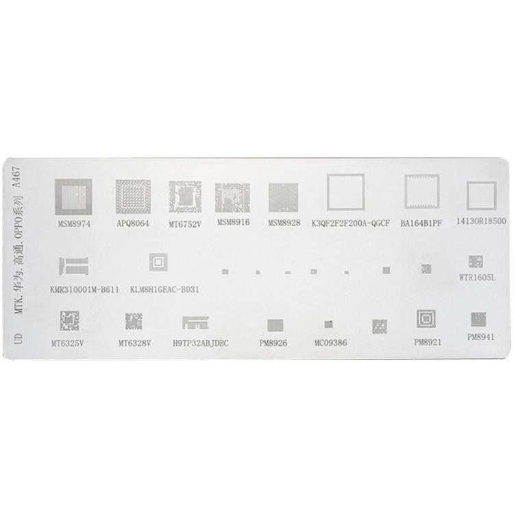Kaisi 4pcs Solder Paste Stencil Universal Mobile Phone BGA Reballing Stencils 55 Multi-Purpose St...