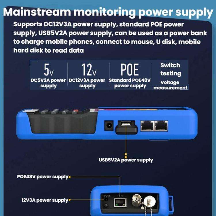 IPC9310Plus-N 4.5 Inch Engineering Tester Network Analog Coaxial Video Surveillance Tester, IPC93...
