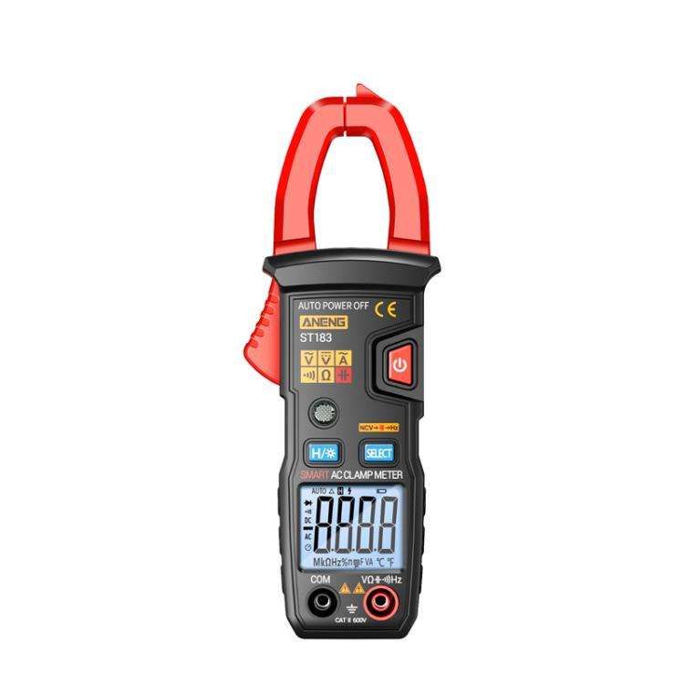 ANENG ST183 600A Digital Clamp Meter With NCV, 4000 Counts, Tests Continuity/Resistance/Capacitan...