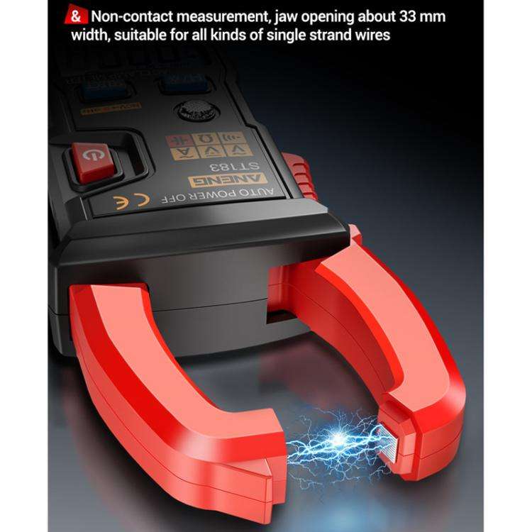 ANENG ST183 600A Digital Clamp Meter With NCV, 4000 Counts, Tests Continuity/Resistance/Capacitan...