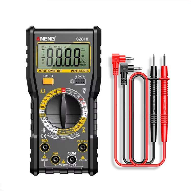 Digital Multimeter with NCV Detection Voltage Tester for AC/DC Current/Voltage, hFE Triode, and C...