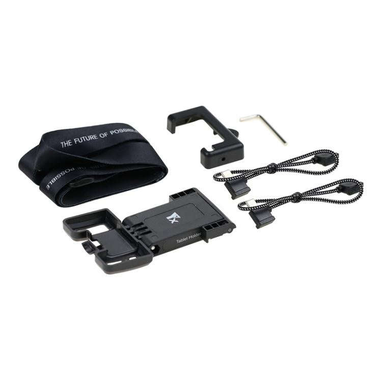 YX Adjustable Tablet Holder For DJI RC-N Remote Controller, Gray, Black, 8pin+USB-C Cable Set  Gr...