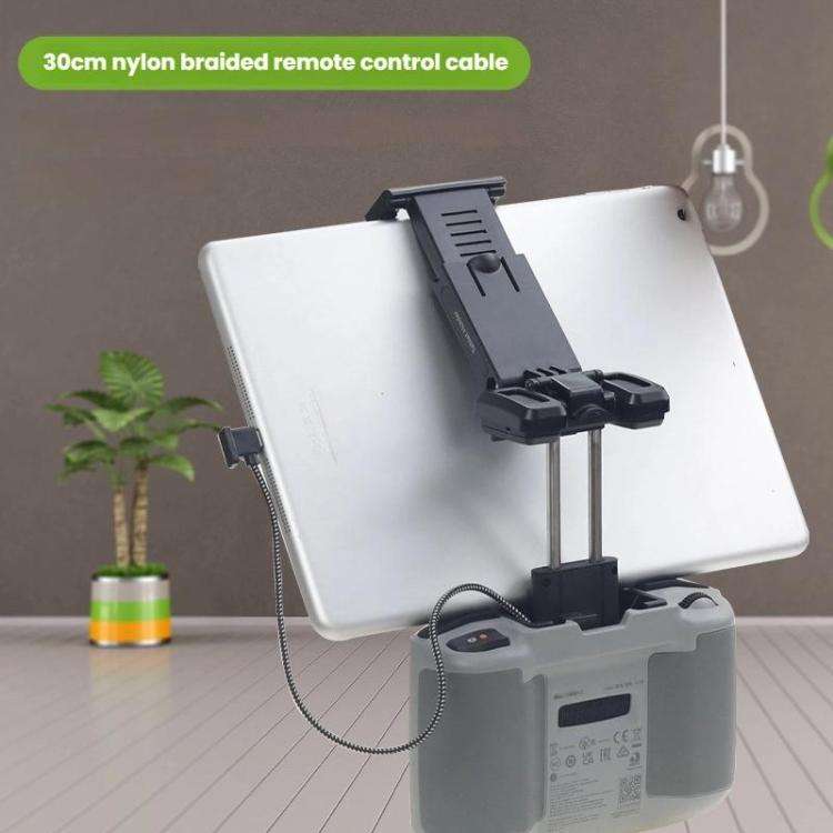 YX Adjustable Tablet Holder For DJI RC-N Remote Controller, Gray, Black, 8pin+USB-C Cable Set  Gr...